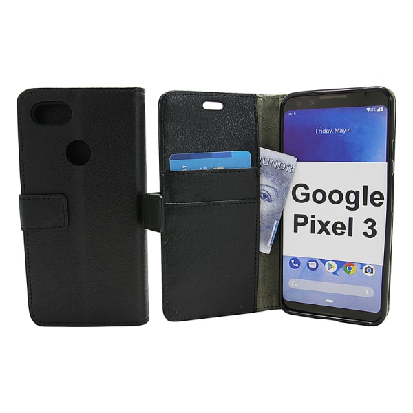 Standcase Wallet Google Pixel 3 Svart