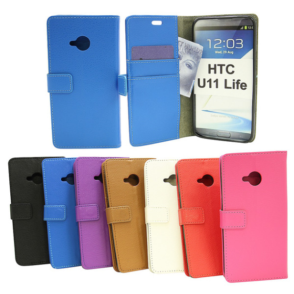 Standcase Wallet HTC U11 Life Brun