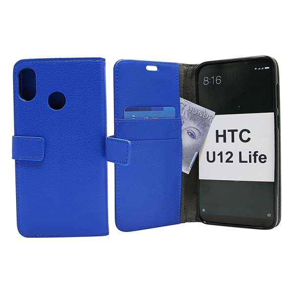 Standcase Wallet HTC U12 Life Svart