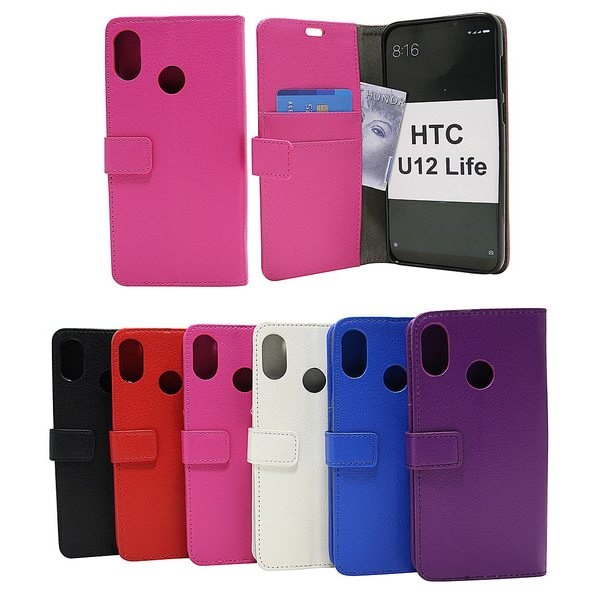 Standcase Wallet HTC U12 Life Lila