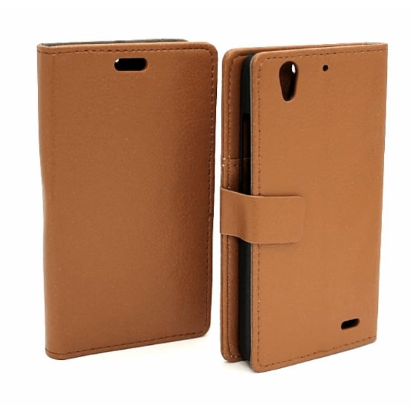 Standcase wallet Huawei Ascend G630 Brun
