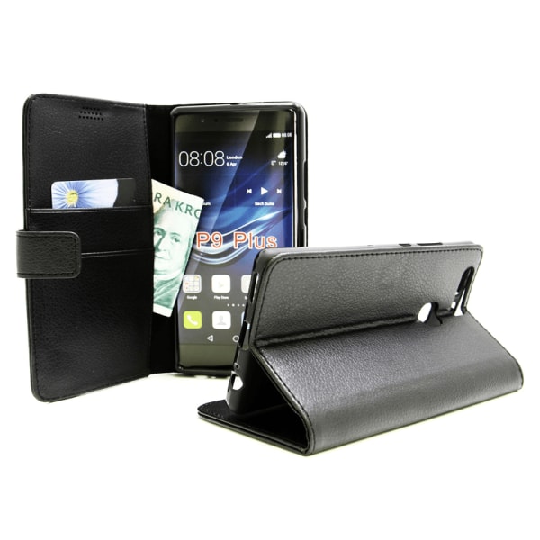 Standcase Wallet Huawei P9 Plus Svart