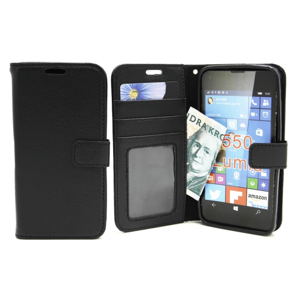 Standcase Wallet Microsoft Lumia 550 Brun
