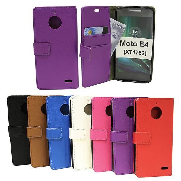 Standcase Wallet Moto E4 / Moto E (4th gen) (XT1762) Röd