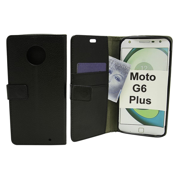 Standcase Wallet Motorola Moto G6 Plus Vit