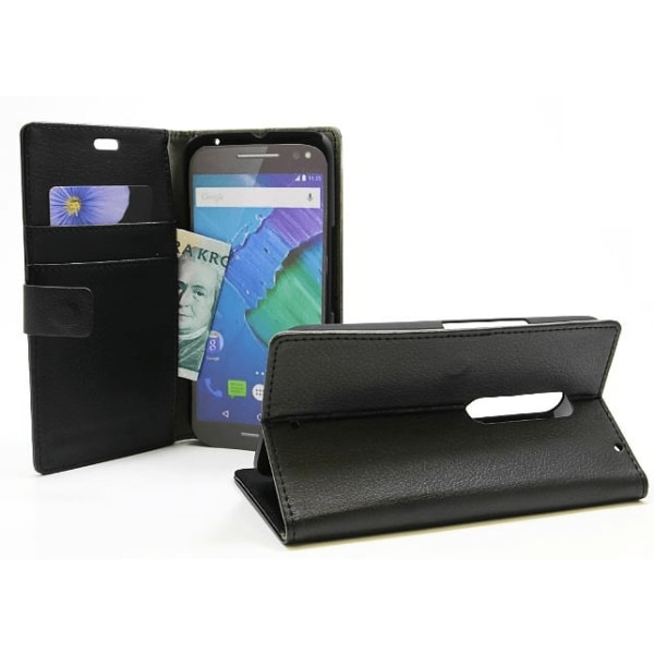 Standcase wallet Motorola Moto X Style Brun
