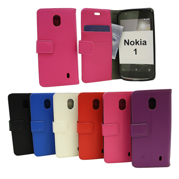 Standcase Wallet Nokia 1 Blå