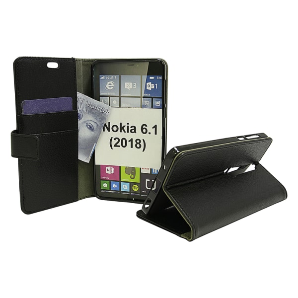 Standcase Wallet Nokia 6 (2018) Hotpink