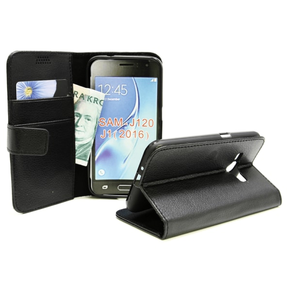 Standcase Wallet Samsung Galaxy J1 2016 (J120F) Brun