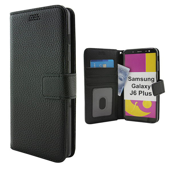 Standcase Wallet Samsung Galaxy J6 Plus (J610FN/DS) Blå