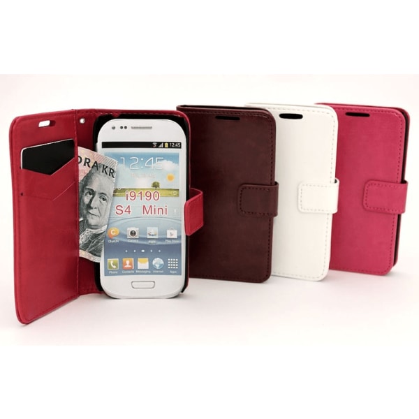 Standcase wallet Samsung Galaxy S4 Mini (i9190) Hotpink