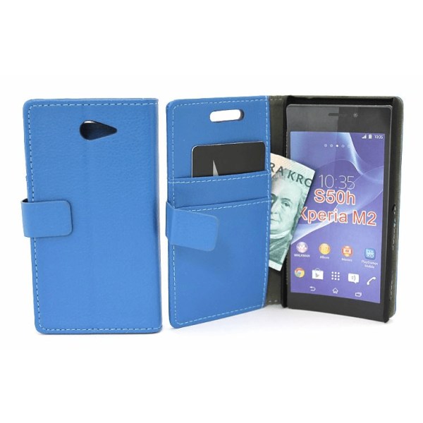 Standcase wallet Sony Xperia M2 (D2303) Lila