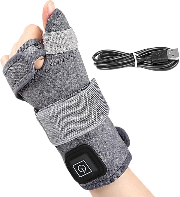 Elektriska uppvärmda handskar med 3 temperaturinställningar, automatisk avstängning och handledsskydd.