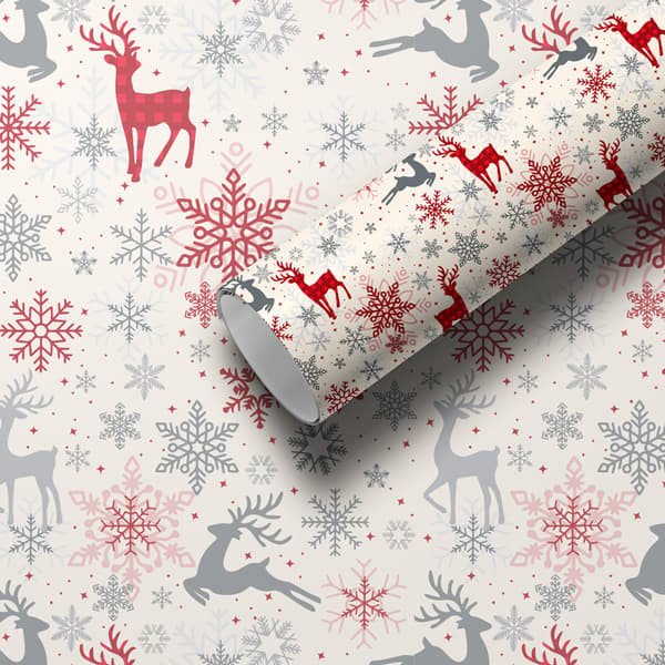 Julklappspapper, presentpapper, julaftons födelsedagspresentförpackningspapper, 50 × 70 cm, 005 5