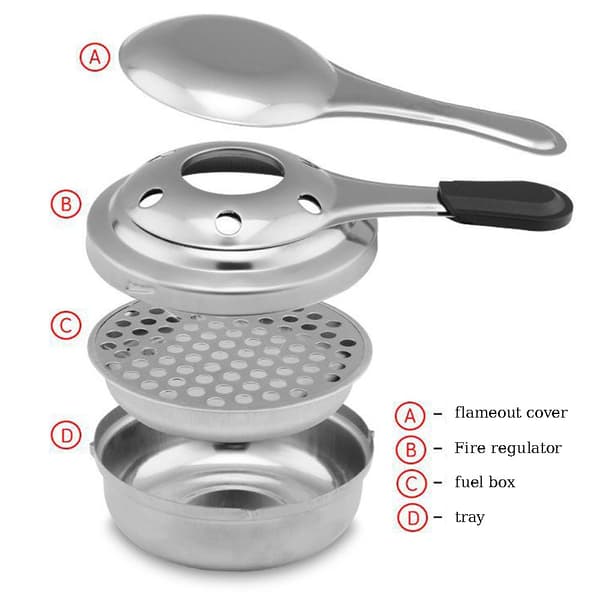 Gryta spis - Gryta spis set - Gryta värmare - diameter 9 cm