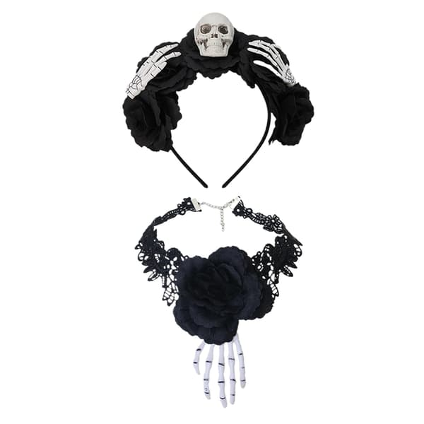 Gotisk huvudbonadstillbehör - Halloween-rollspel, maskeradtema-evenemang