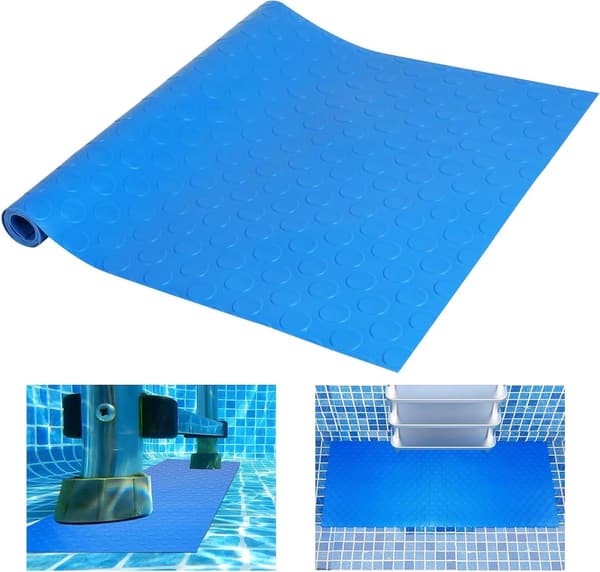Poolstege Matta - Poolsteg Matta - Säker Simning - Halkfri PVC - 90x40 cm - Ej specificerad