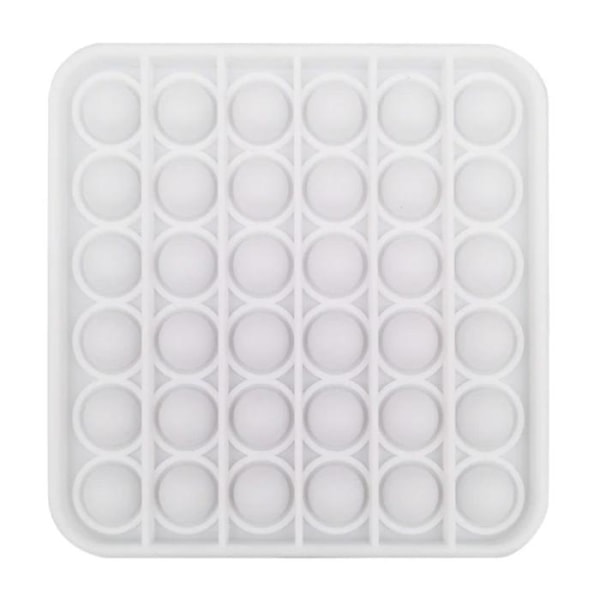 Stuff Certified® Pop It - Fidget Anti Stress Leksak Bubbla Leksak Silikon Fyrkantig Vit
