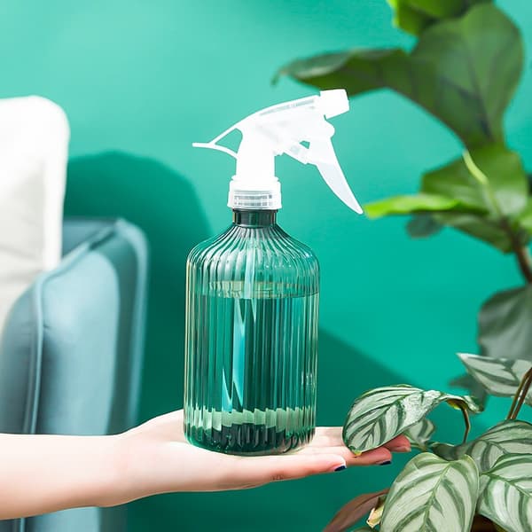 2 stycken växtsprejflaskor - Blomstersprejor - Tomma sprejflaskor - Återanvändbara sprejflaskor - Växtsprejor - Grön 600ML*1 + Rosa 600ML*1