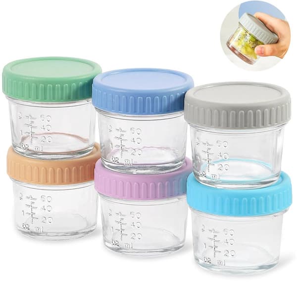 120 ml Förvaringsburkar i Glas - 6 Burkar, Förseglade Glasburkar
