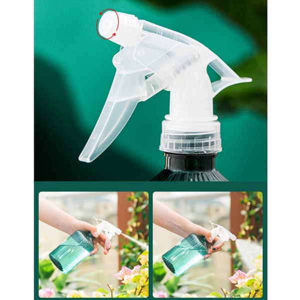 2 stycken växtsprejflaskor - Blomstersprejor - Tomma sprejflaskor - Återanvändbara sprejflaskor - Växtsprejor - Grön 600ML*1 + Rosa 600ML*1