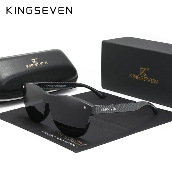 KINGSEVEN 2022 Nytt Märkesdesign Damglasögon TR90 Polariserade Solglasögon Herr Retro Solglasögon Sonnenbrille Herren Limited Black Original
