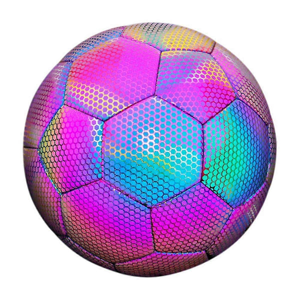 Storlek 4 Glow In Dark Fotboll Lysande Fotbollar Nattlysande Reflekterande Fotbollar Utomhusljus