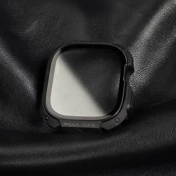 Apple Watch Ultra 49 mm Skal Rugged Armor Mörkgrå--Klockskal