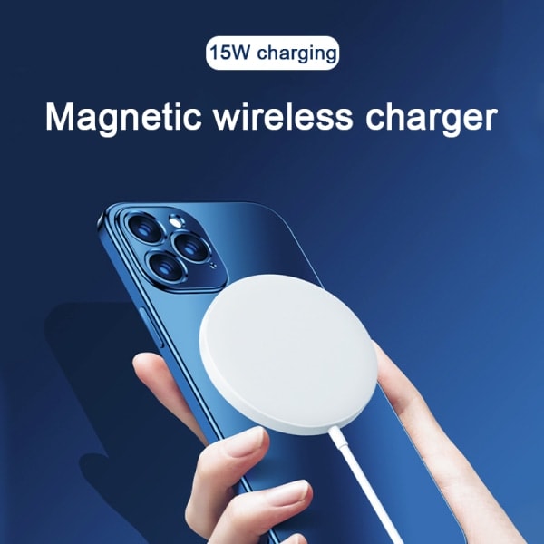 MagSafe-laddare för Apple iPhone Magnetisk Trådlös Laddningsplatta