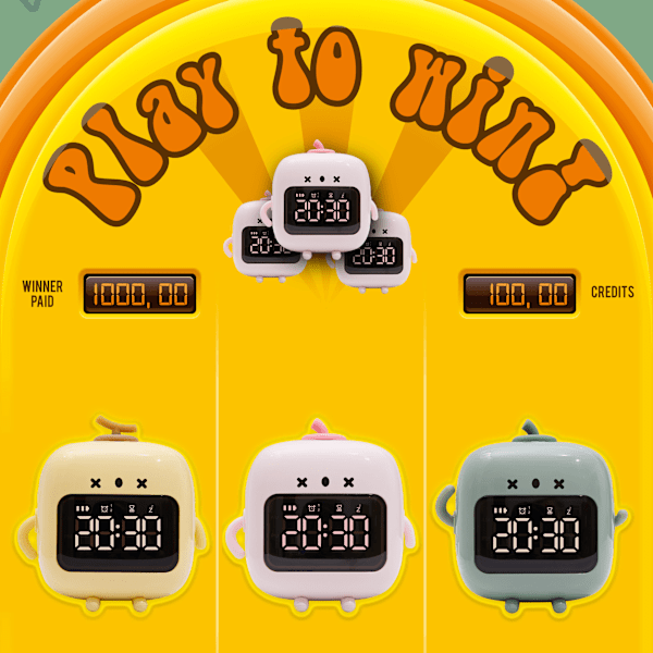 Söt väckarklocka för barn, digital väckarklocka för barns sovrum med appkontroll, nedräkning, pekkontroll (grön)