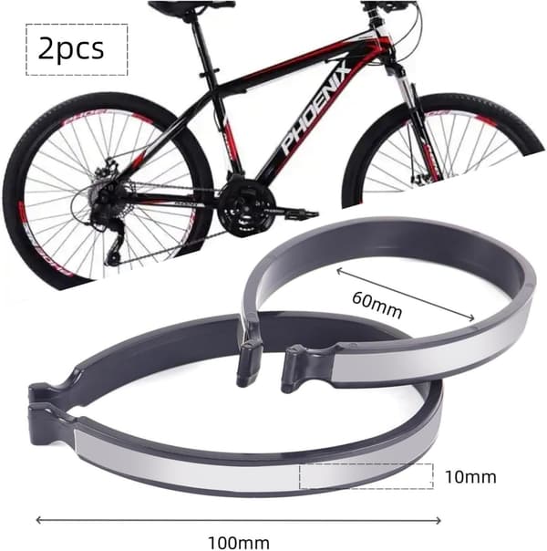 Reflekterande byxklämma för cykling - Lämplig för skydd av cykelbyxor, reflekterande design, ökad säkerhet