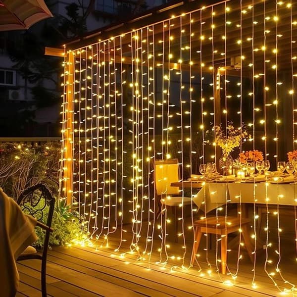 600 LED Gardinljus - Sovrumslingor - 6 x 3 meter