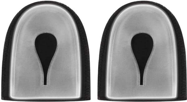 Hälkuddar i silikon, 2-pack, svarta