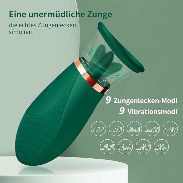 Kittlande klitorisstimulator för henne, tungliknande vibrator nippelstimulator