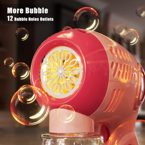 2 Bubbelmaskiner för småbarn, Maskin med 4 påfyllningslösningar för barn, Utomhusleksak