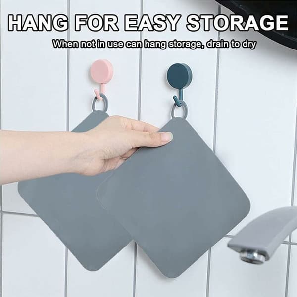 2-pack Silikon Avloppspluggskydd, Luktbeständiga, Diskbänksstopp, Hårfälla för Kök, Badrum och Tvättstugor (Grå)