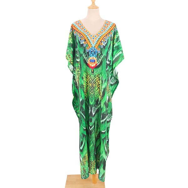 Strandkaftan för kvinnor, badklädesöverdel