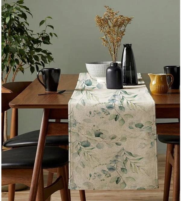Rektangulär bordslöpare, 33x183 cm, Khaki, Matsal/Kök