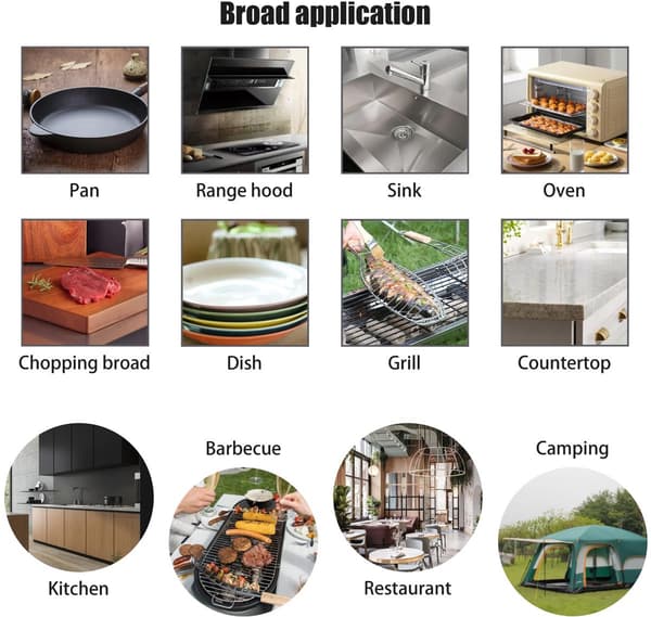 Värmebeständigt set med silikonstekspadar (2 delar), lätt att rengöra för bakning och matlagning, gul.