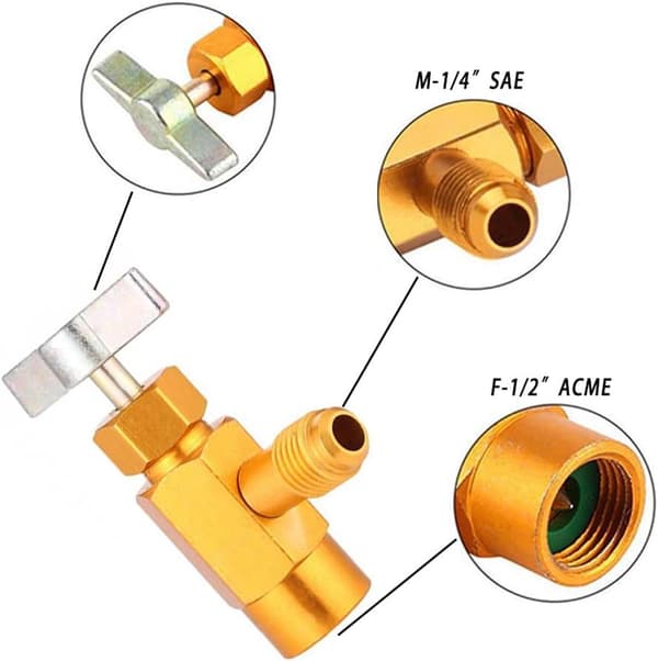 R134A Luftkonditioneringskylmedelsreglerventiladapter