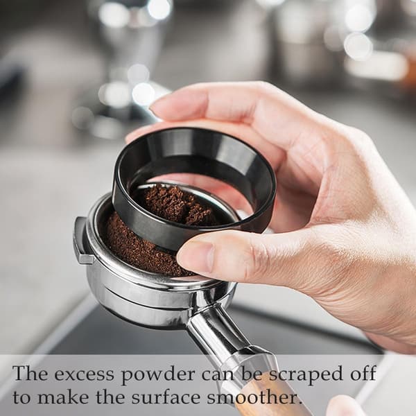 51 mm magnetisk kaffetratt, tillbehör till espressomaskin, svart.