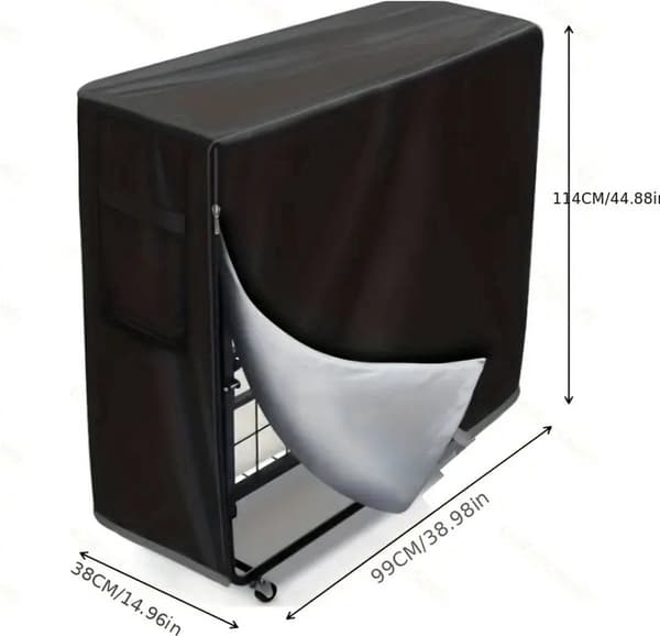 Dammskydd för hopfällbar säng - Skyddande överdrag - 210D - 99 x 38 x 114 cm