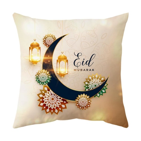 2 örngott för Ramadan dekoration Mubarak Kareem Eid Mubarak 45*45cm