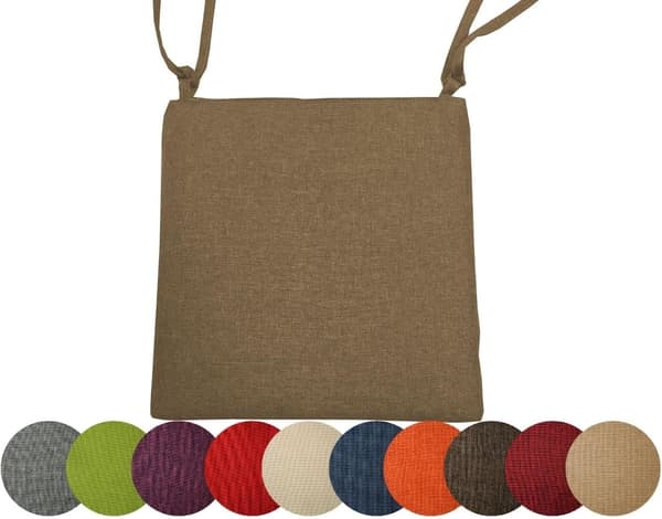 Trädgårdsdyna Stolsdyna set Trädgårdsstolar Stolsdyna Trädgårdsdyna (40x40 cm, Brun)