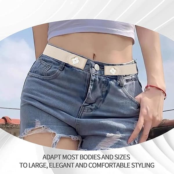 Elastiska bälten - Spännlöst bälte - 5 stycken - dambälte - Elastiskt midjebälte för kvinnor - För byxor, jeans, vardag, arbetskläder