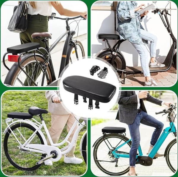 Cykelstolset - Baksäte - Cykelmatta bagagelåda - Universal - Svart