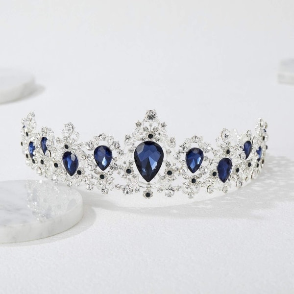 Kristall Bröllopskrona Tiara Prinsessa Tiara Tiara Brud Hår