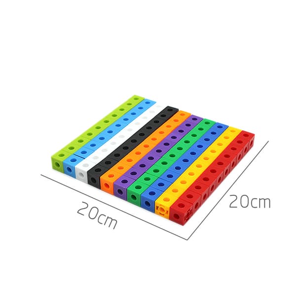 100 st Matematik Länkkuber Nummerblock Länkande Multilänk Räkneblock (Bäst) Set b