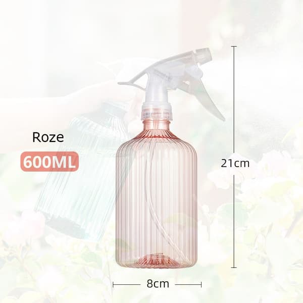 2 stycken växtsprejflaskor - Blomstersprejor - Tomma sprejflaskor - Återanvändbara sprejflaskor - Växtsprejor - Grön 600ML*1 + Rosa 600ML*1