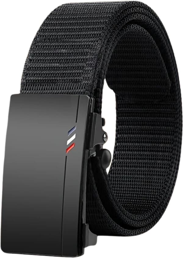 Riem - Herrbälte - Canvasbälte - Automatiskt spänne - 120 cm - Herrbälte utan hål